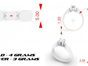 diamond ring 3D Print Model