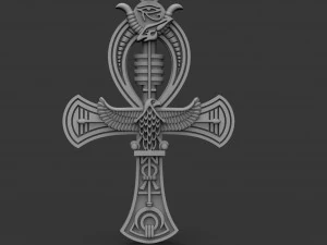 egyptian cross ankh 3D Print Model