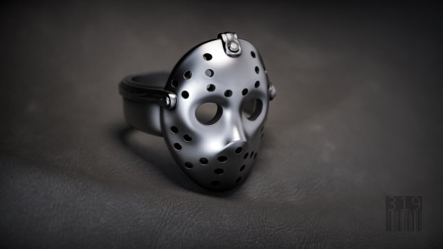 jason mask ring 3D 프린트 모델 .c4d .max .obj .3ds .fbx .stl .blend 