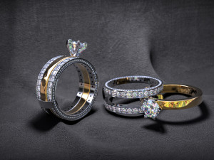 collapsible ring with stones 3D प्रिंट मॉडल