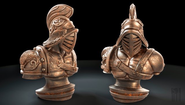 gladiator sculpture for 3d printing 3D प्रिंट मॉडल .c4d .max .obj .3ds .fbx .stl .blend 