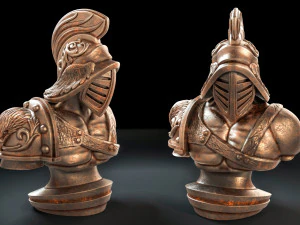 patung gladiator untuk pencetakan 3d Model Cetak 3D