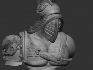 gladiator sculpture for 3d printing 3D Print Model