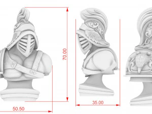 gladiator sculpture for 3d printing 3D Print Model