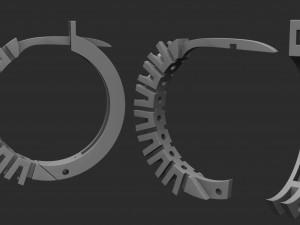 earrings with diamonds 3D 打印模型