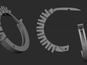 earrings with diamonds 3D 打印模型