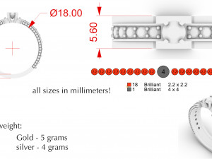 women diamond ring 3D Print Model