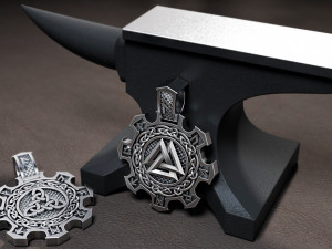 pendant with runes 3D 프린트 모델