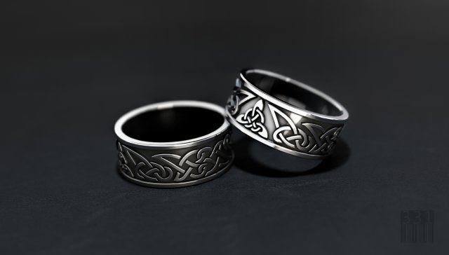 trefoil wedding rings for printing Modelo de impresión 3D .c4d .max .obj .3ds .fbx .stl .blend 