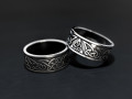 Trefoil wedding rings for printing Modello 3D