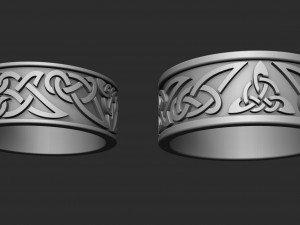 trefoil wedding rings for printing Modelo de impresión 3D