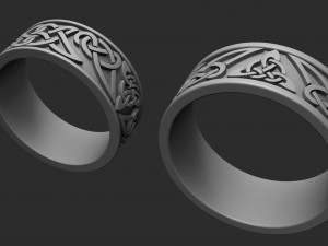 trefoil wedding rings for printing Modelo de impresión 3D