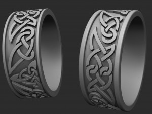 trefoil wedding rings for printing Modelo de impresión 3D