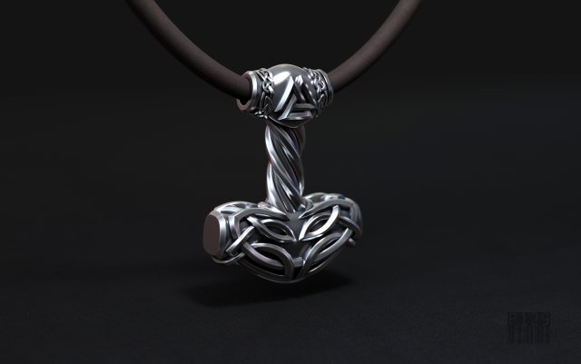 hammer pendant thor Model do druku 3D .c4d .max .obj .3ds .fbx .stl .blend 
