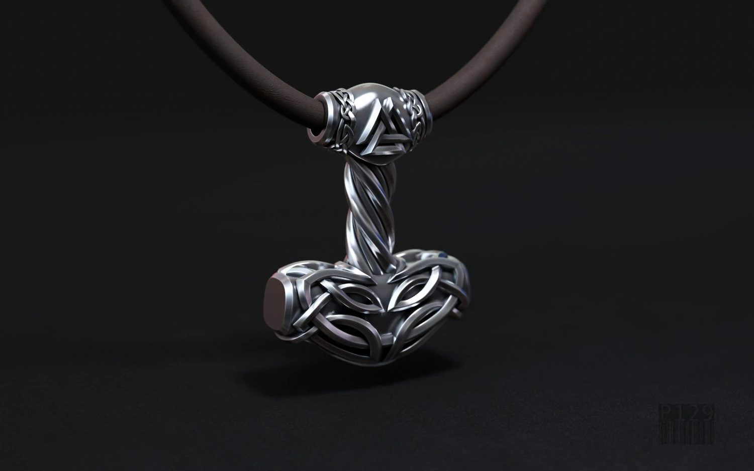 hammer pendant thor 3D Print Model .c4d .max .obj .3ds .fbx .stl .blend 
