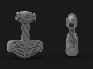 hammer pendant thor Model do druku 3D