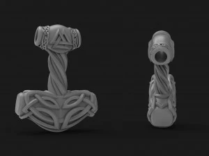 hammer pendant thor 3D Print Model
