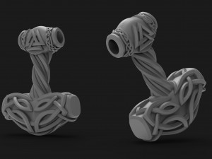 hammer pendant thor Model do druku 3D