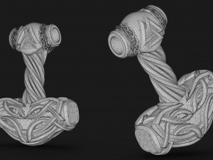 hammer pendant thor Model do druku 3D