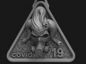 pendant virus l for printing and cnc 3D 프린트 모델