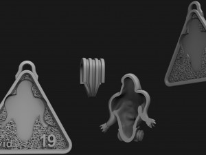 pendant virus l for printing and cnc 3D 프린트 모델