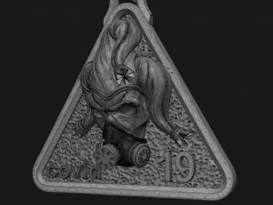 pendant virus l for printing and cnc 3D 프린트 모델