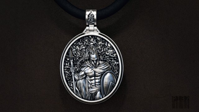 pendant spartan l 3D 프린트 모델 .c4d .max .obj .3ds .fbx .stl .blend 