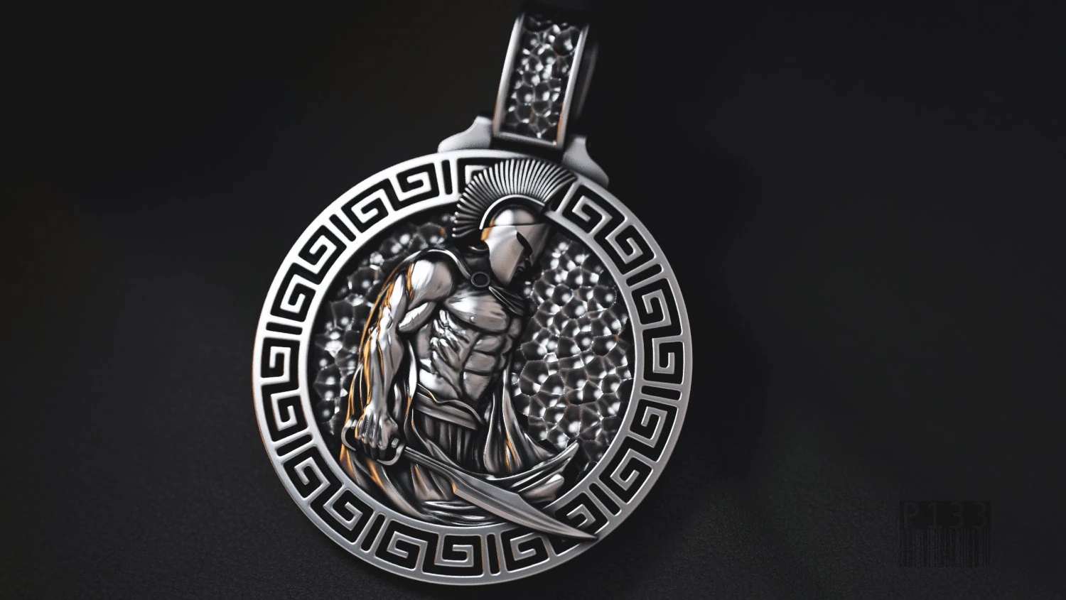 pendant warrior 3D Print Model .c4d .max .obj .3ds .fbx .stl .blend 