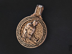 pendant warrior Modello di stampa 3D