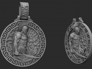 pendant warrior Modello di stampa 3D