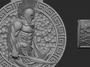 pendant warrior Modello di stampa 3D