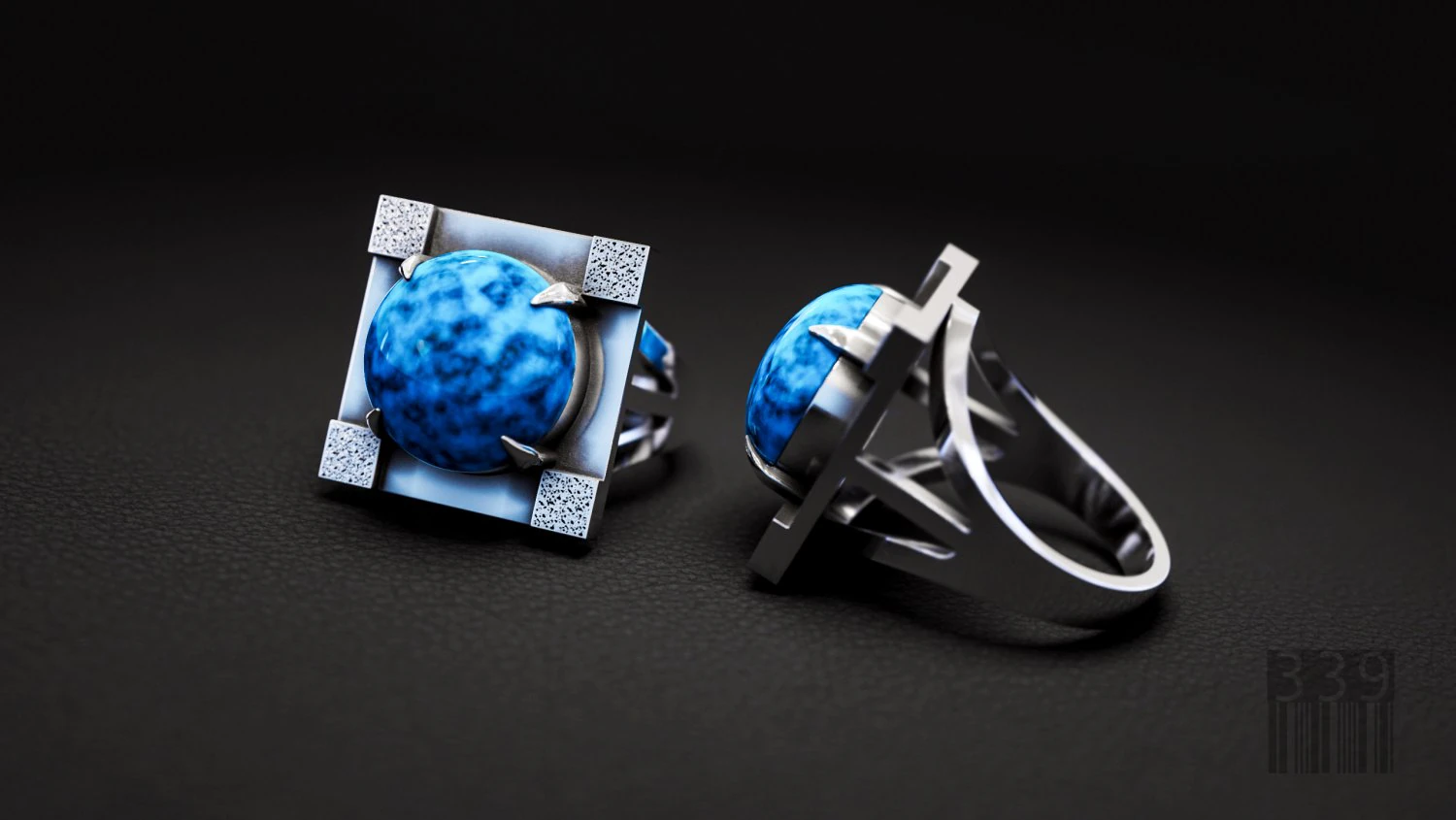 ring with stone for printing and cnc 3D Print Model .c4d .max .obj .3ds .fbx .stl .blend