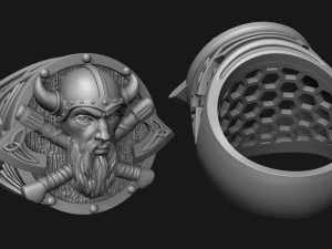 ring warrior viking 3D Print Model