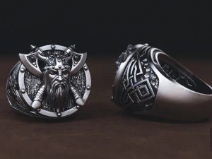 रिंग योद्धा वाइकिंग 3D प्रिंट मॉडल