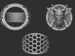ring warrior viking 3D प्रिंट मॉडल