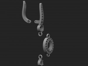women earrings with stones Modelo de Impressão 3D