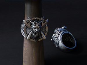 ring viking warrior 3D Print Model