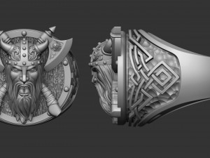 ring viking warrior 3D 프린트 모델