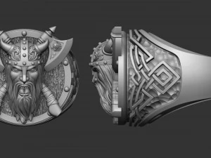 ring viking warrior 3D Print Model