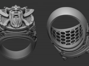 ring viking warrior 3D Print Model