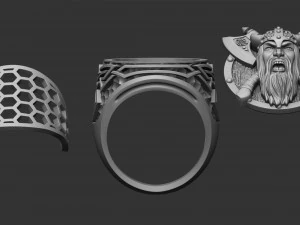 ring viking warrior 3D Print Model
