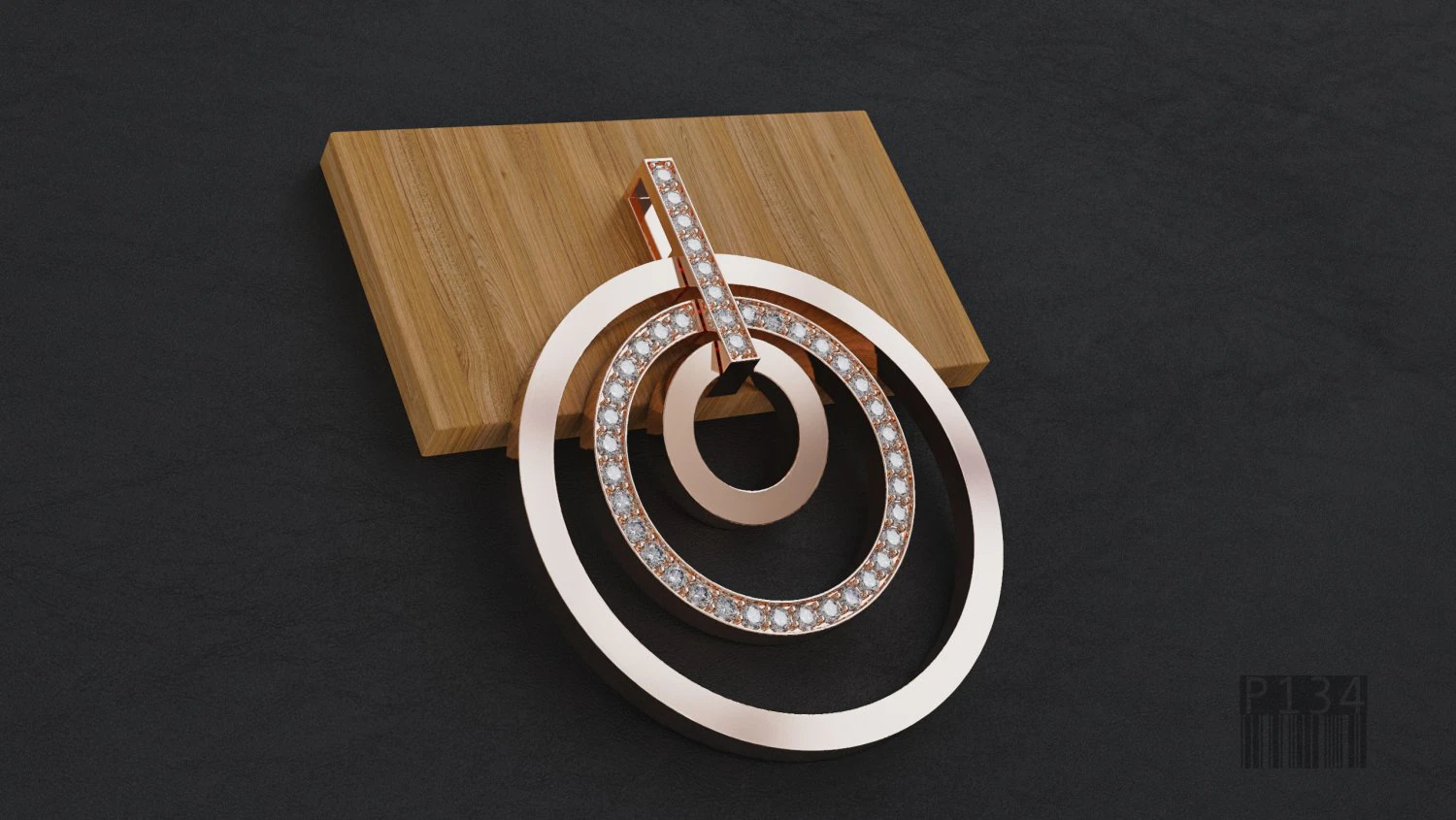 pendant swing rings 3D Print Model .c4d .max .obj .3ds .fbx .stl .blend
