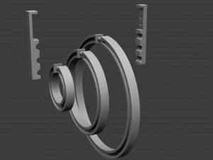 pendant swing rings 3D Print Model