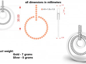 pendant swing rings 3D Print Model