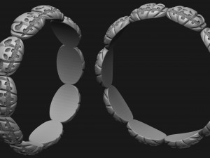 halloween wedding rings Modelo de Impressão 3D