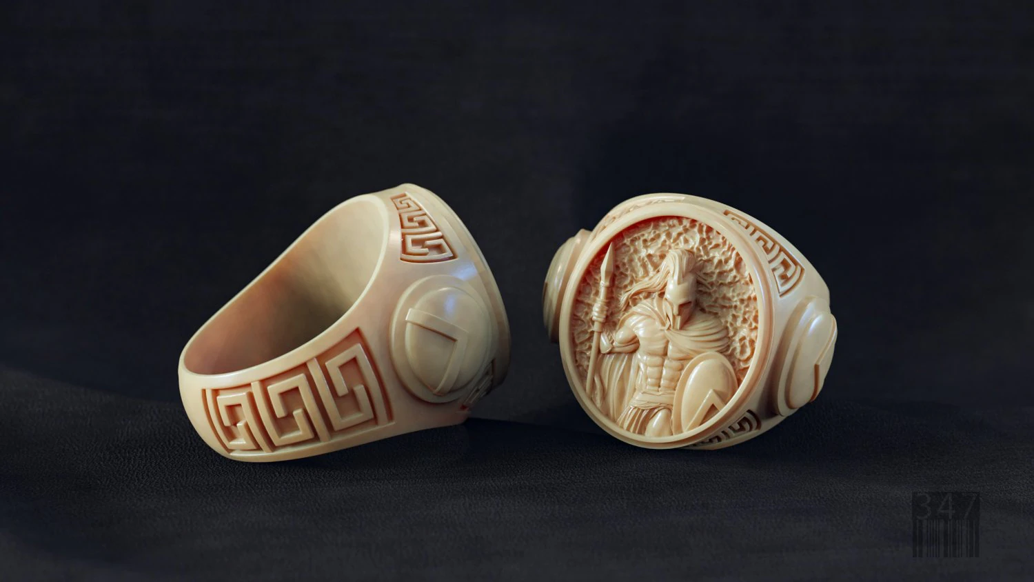 ring spartan 3D Print Model .c4d .max .obj .3ds .fbx .stl .blend 