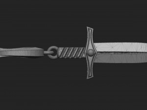 sword earrings 3D Baskı Modeli