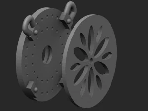 pendant with stones 3D Print Model