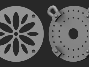 pendant with stones 3D Print Model