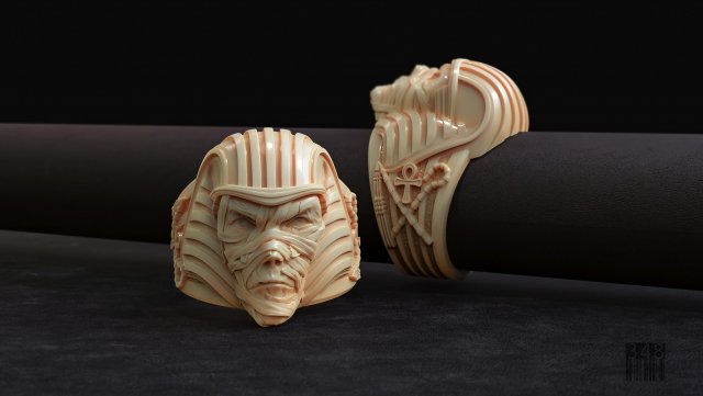 ring pharaoh mummy 3D Print Model .c4d .max .obj .3ds .fbx .stl .blend